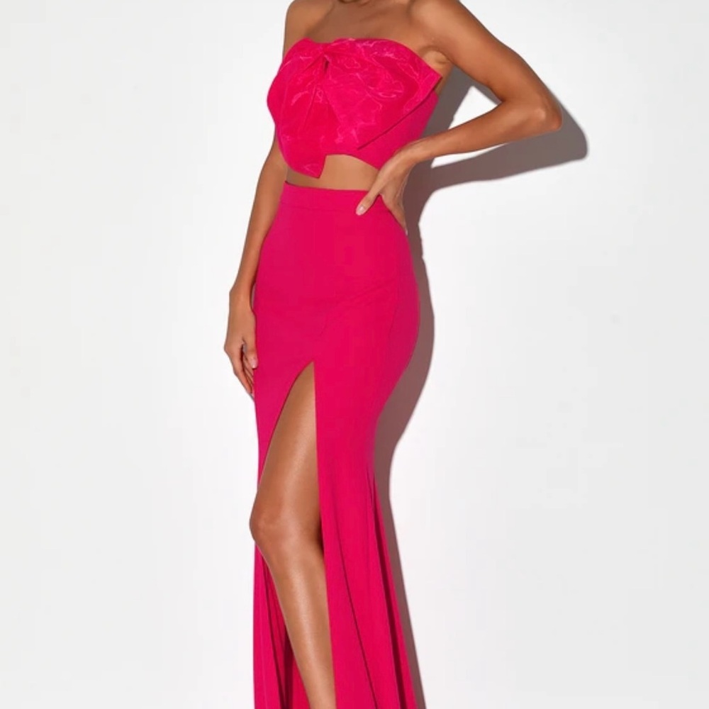 Lulu's 2 Piece Strapless Gown